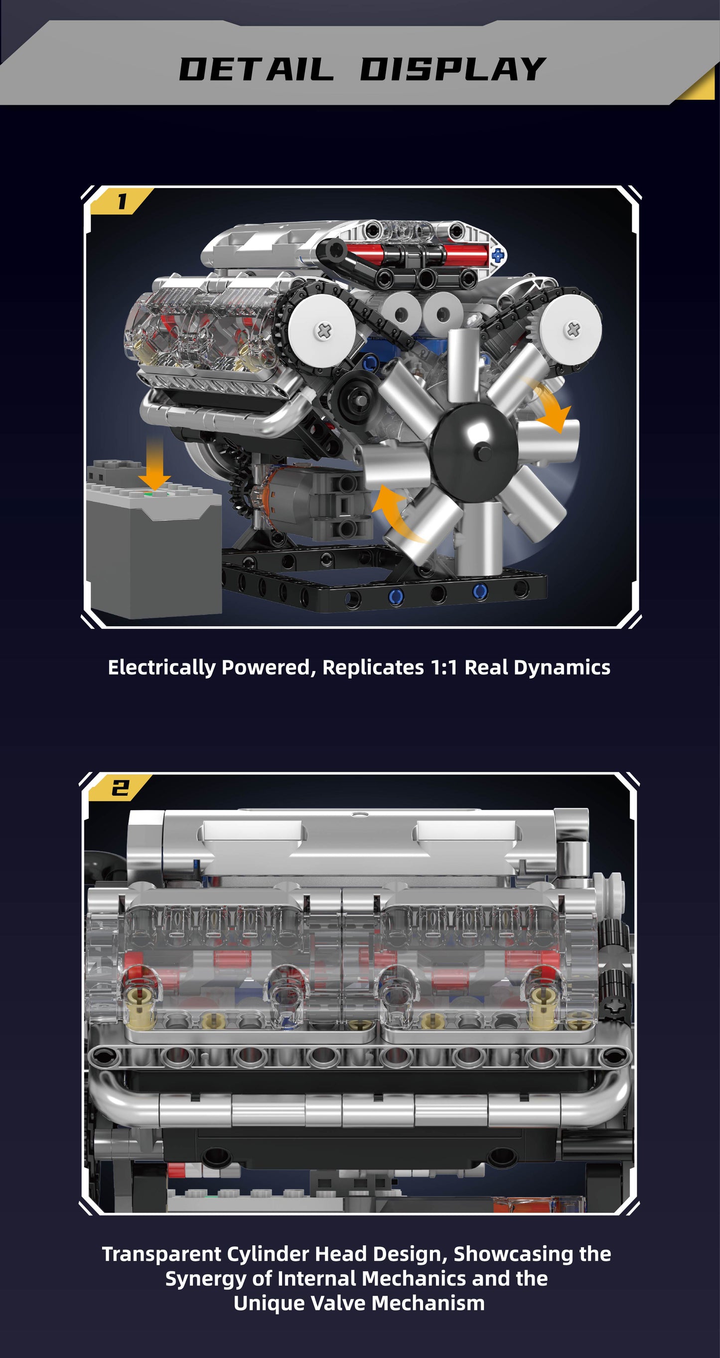 V8 Engine - 535Pcs