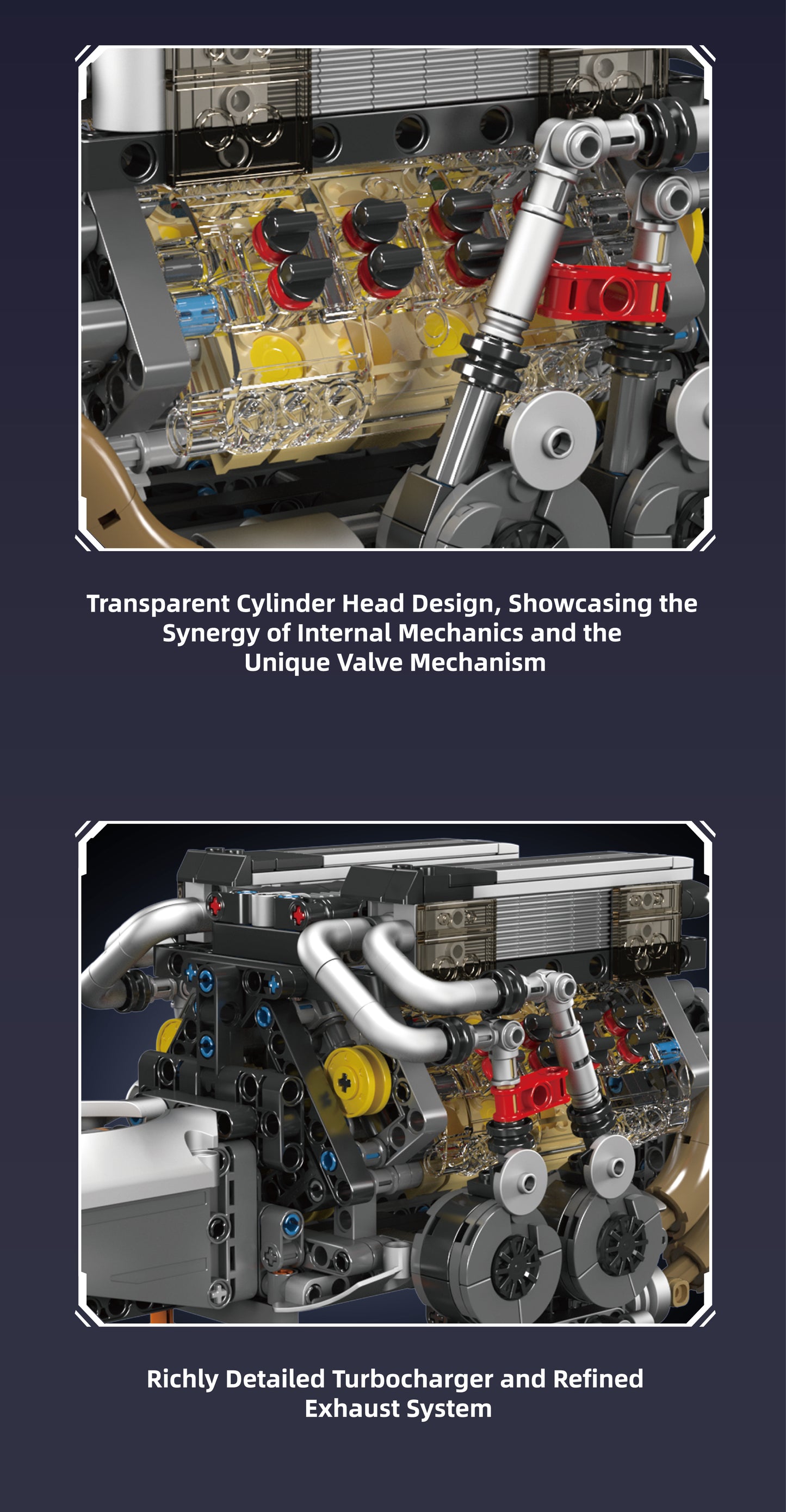 8.0L W16 Quad Turbo Engine - 952Pcs