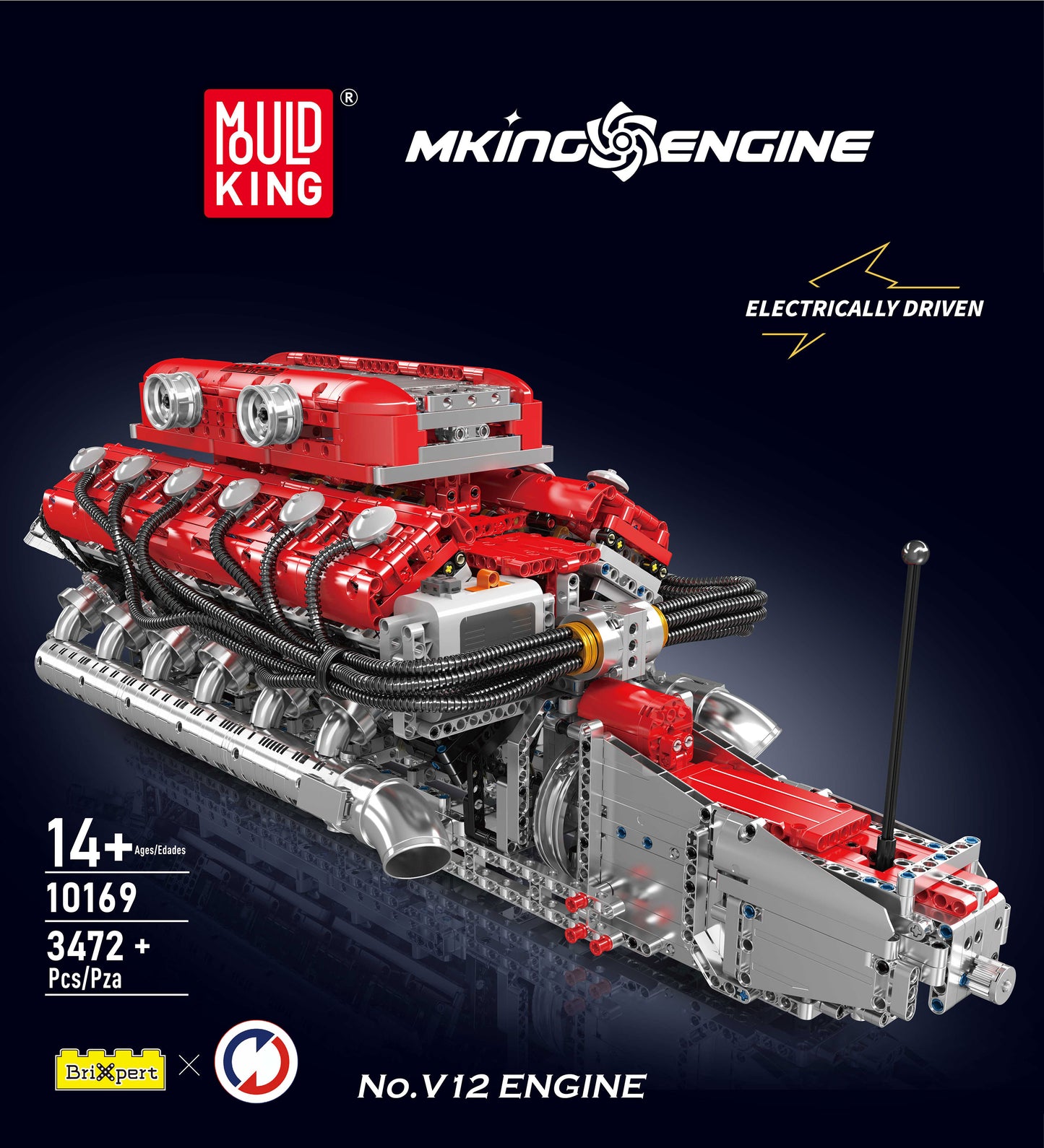 Lambo V12 Engine - 3472Pcs