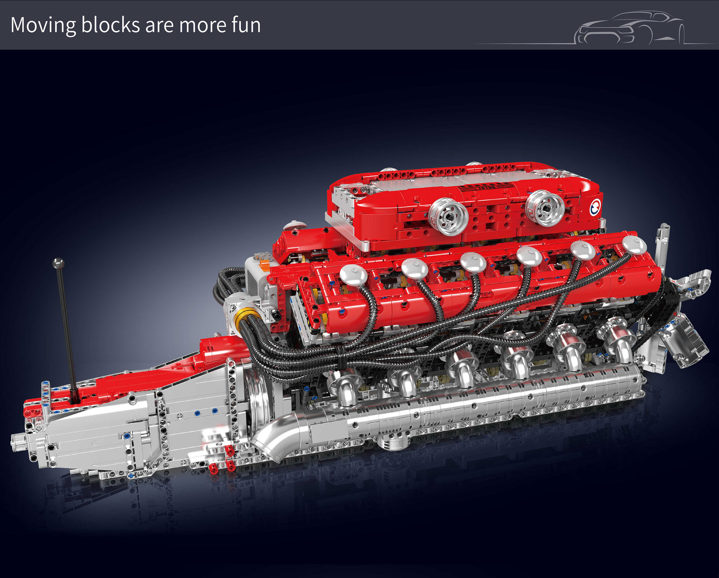 Lambo V12 Engine - 3472Pcs