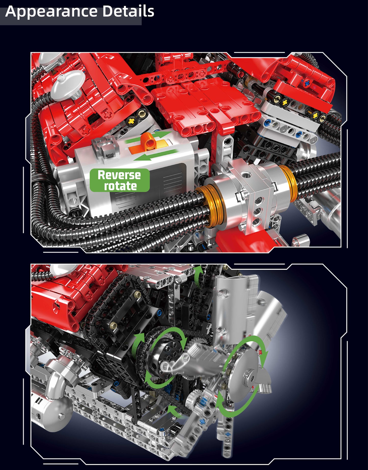 Lambo V12 Engine - 3472Pcs