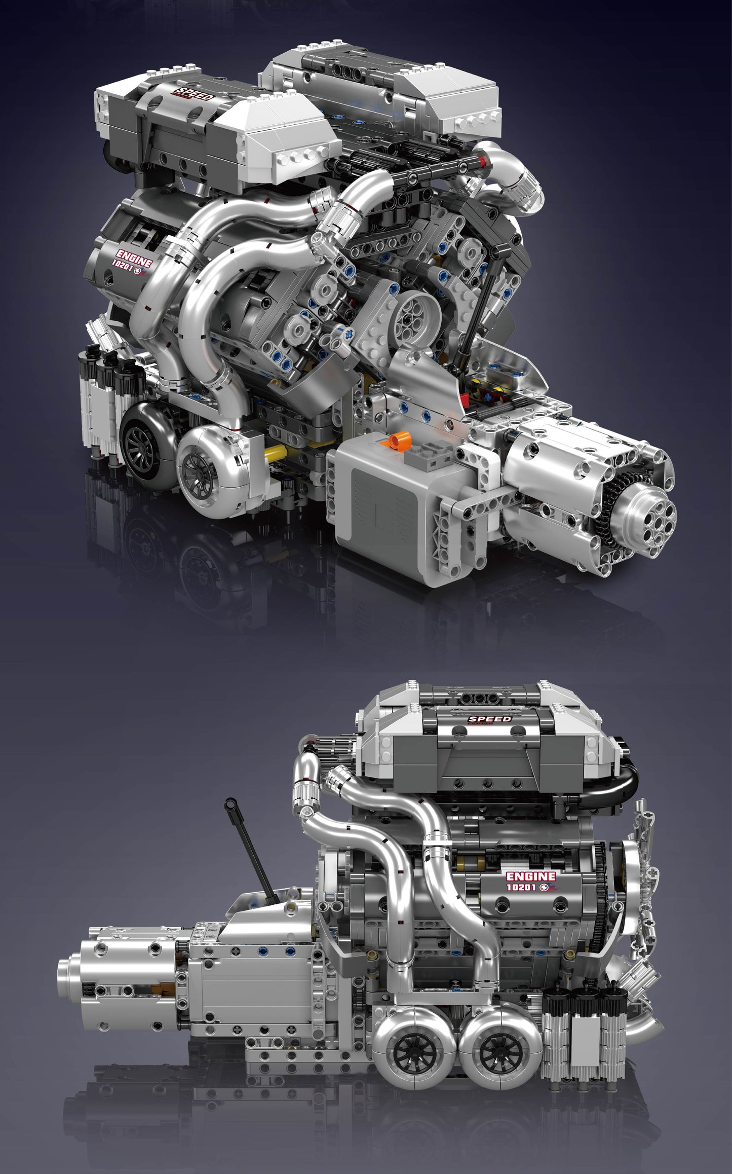 8.0L W16 Quad Turbo Engine - 2024Pcs