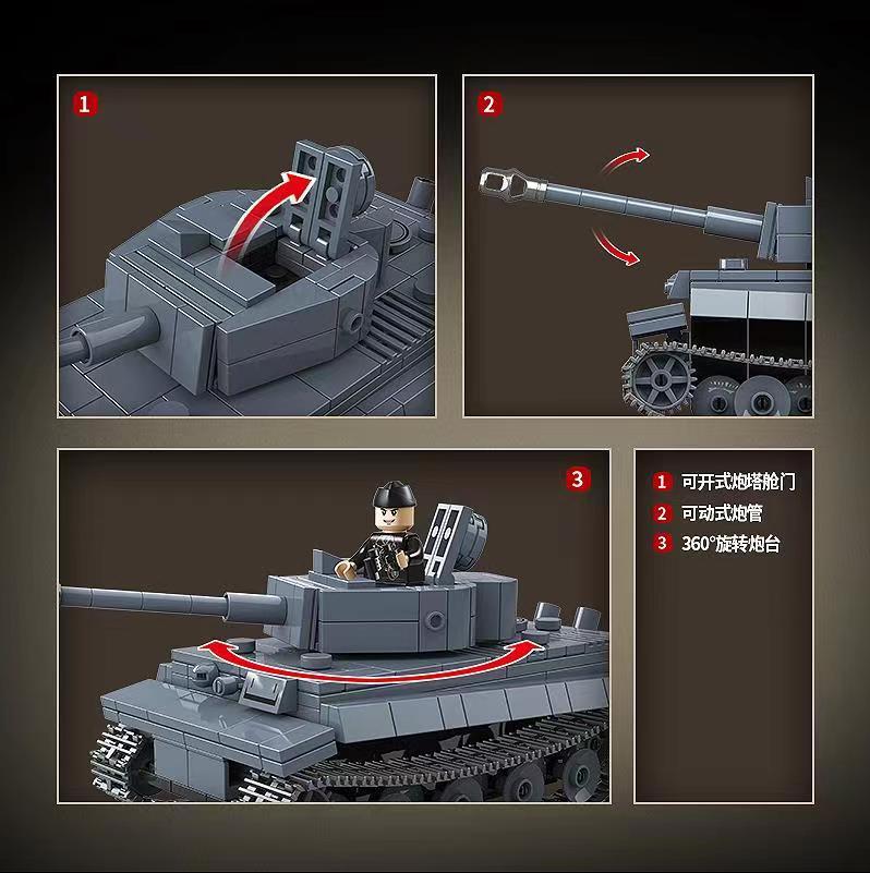 German Tiger I - 503Pcs