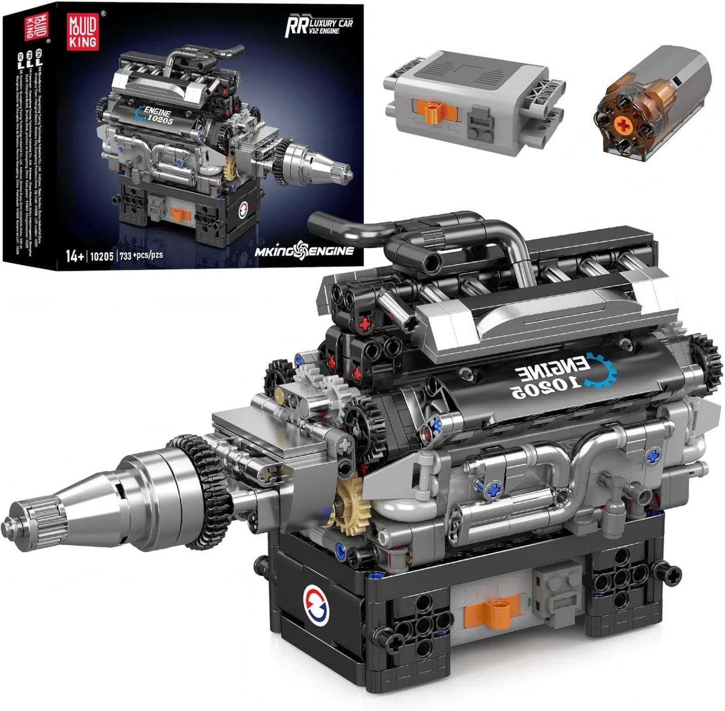RR V12 Engine - 733Pcs