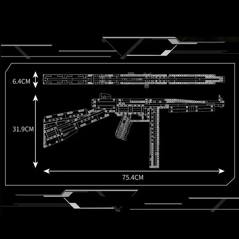 Thompson Submachine Gun - 1208Pcs