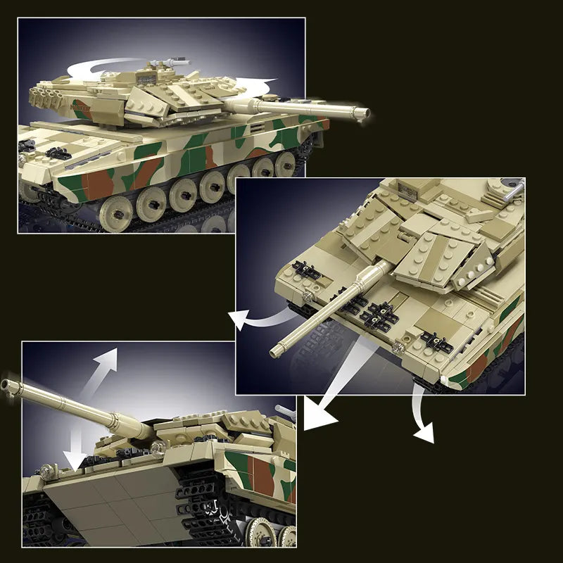Leopard 2 Tank - 1100Pcs