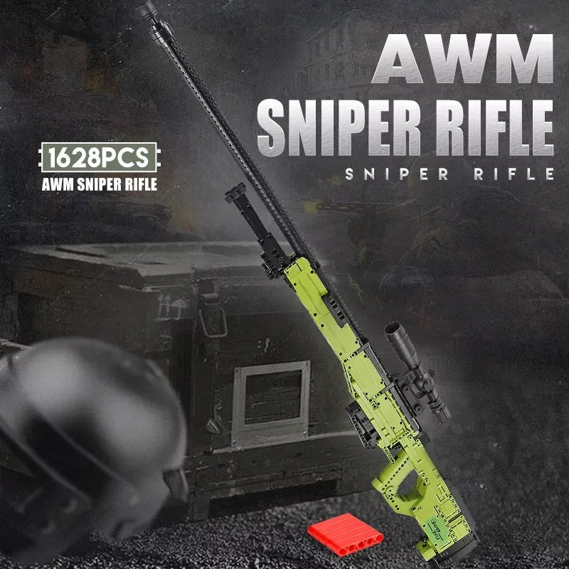AWM Sniper Rifle - 1628Pcs