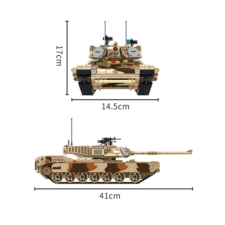 M1A2 Abrams Tank - 1818Pcs