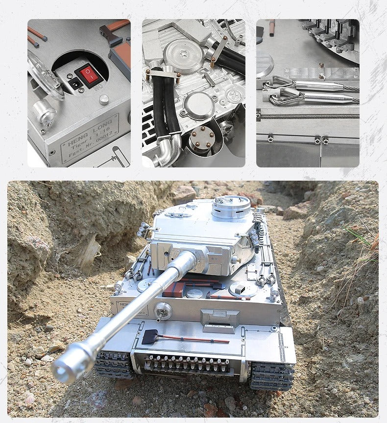 German Tiger I Tank - Full Metal - 1:16