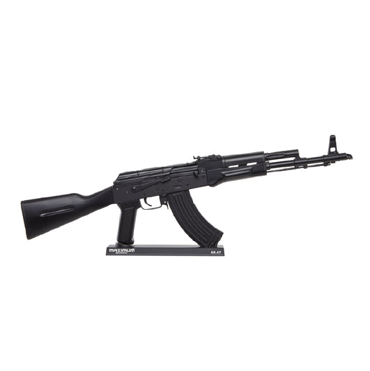 Black AK47 miniature with detailed metal parts – perfect for collectors