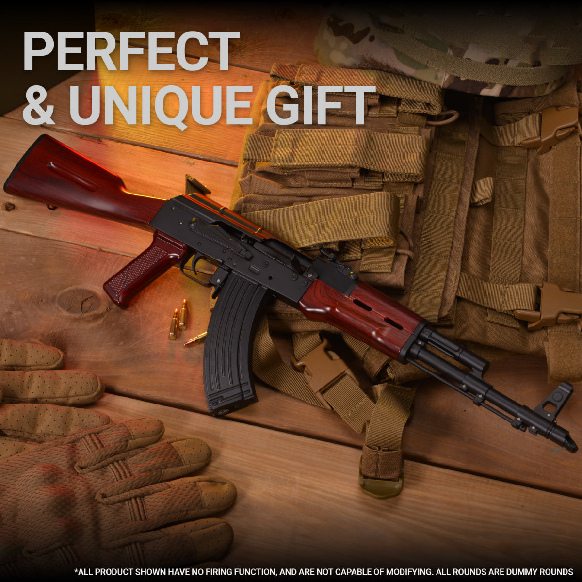 AK47 miniature on display stand – Maximum Armory 1:1.67 collectible model