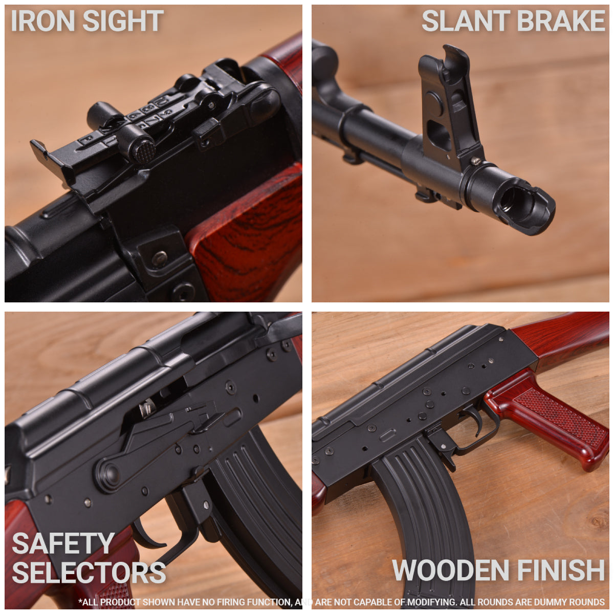 AK47 miniature with removable magazine – full-scale structural replica