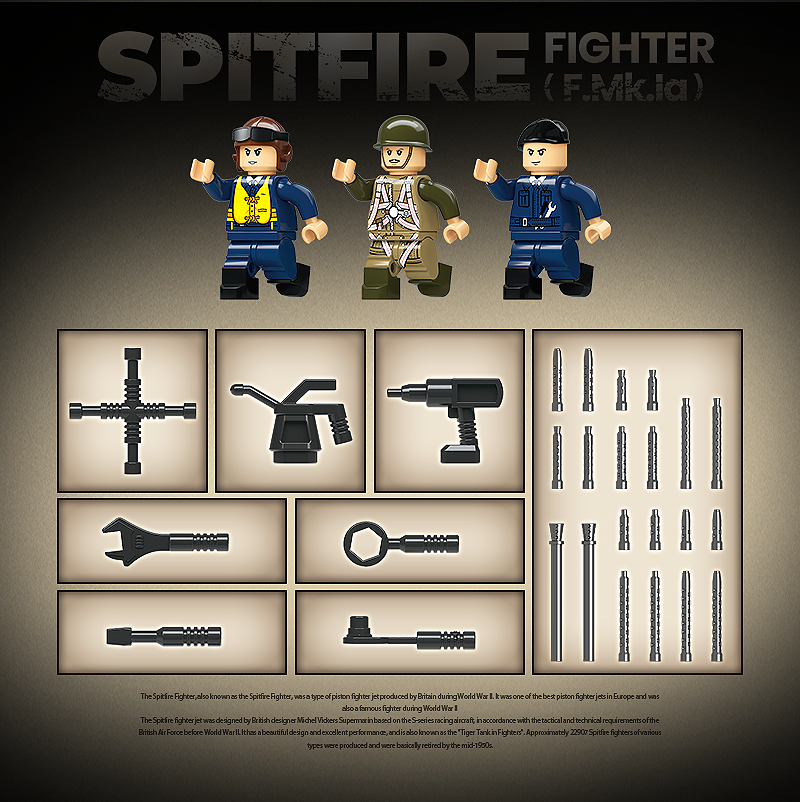 Spitfire Fighter - 682Pcs