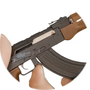 Die-cast metal Gold AK-47 miniature with FPS-inspired styling