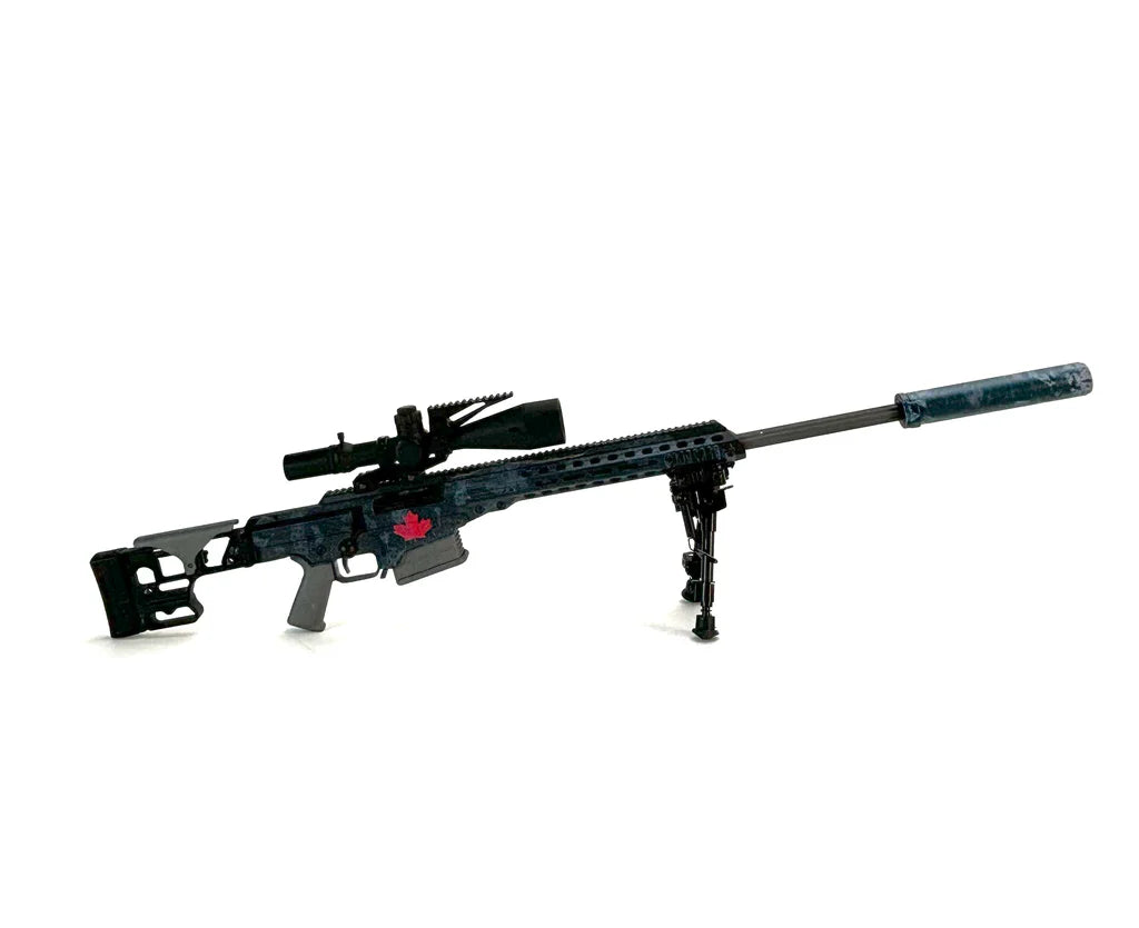 Limited edition O' Canada MK22 sniper rifle toy by GoatGuns with scope and bipod