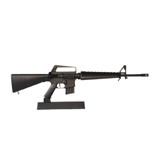 1:3 scale miniature M16A1 toy gun model in black