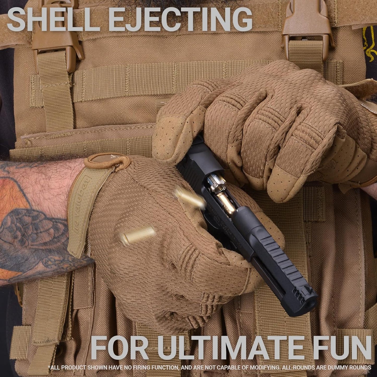 Trigger and grip details of the 1:2.05 scale Desert Eagle miniature model.