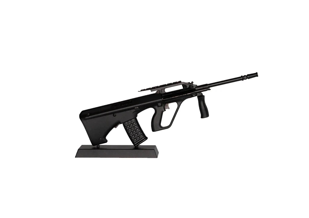 miniature AUG Bullpup rifle model by GoatGuns in black