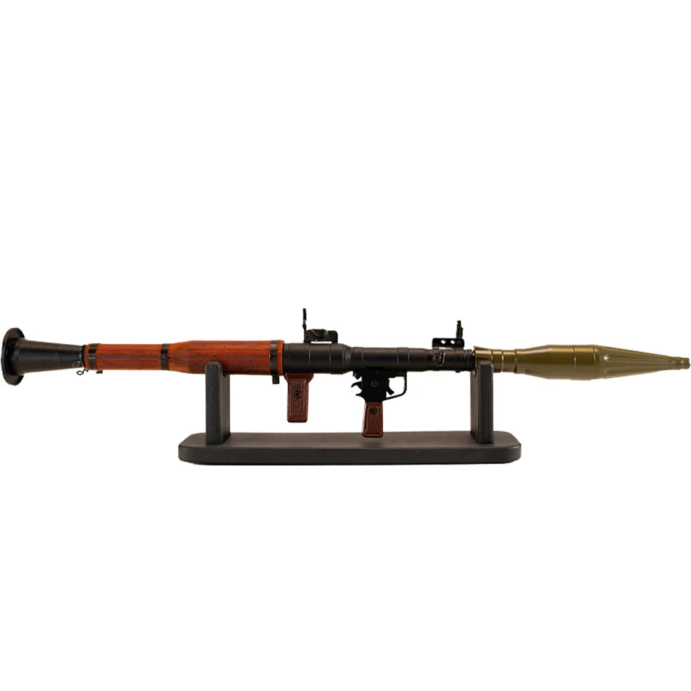 miniature RPG model by GoatGuns in black, green, and wood grain