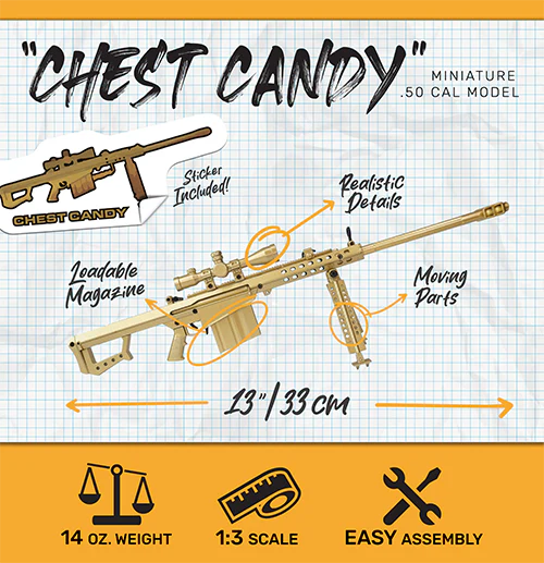 M82A1 - Gold - 1:3 Miniature