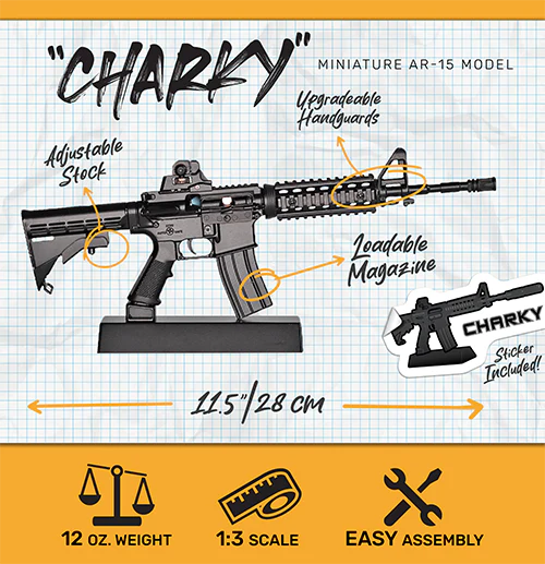 AR15 - Black - 1:3 Miniature