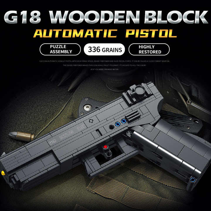 Glock G18 Pistol Building Bricks