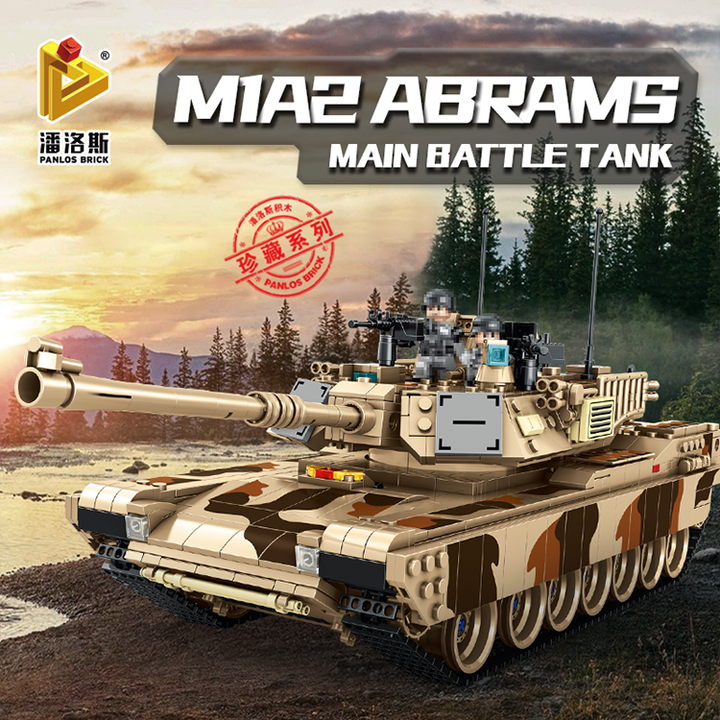 M1A2 Abrams Tank Building Bricks