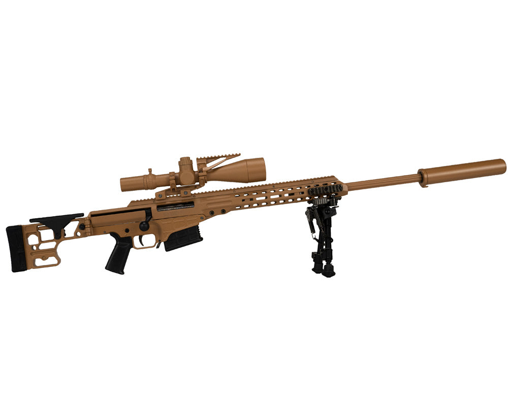 Miniature MK22 [Tan] Toy Replica – 14'' Tactical Display Model with Adjustable Parts