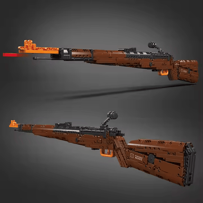 MOULD KING Mauser 98K army toy gun model, suitable for collectors and children, combining military history with educational building.