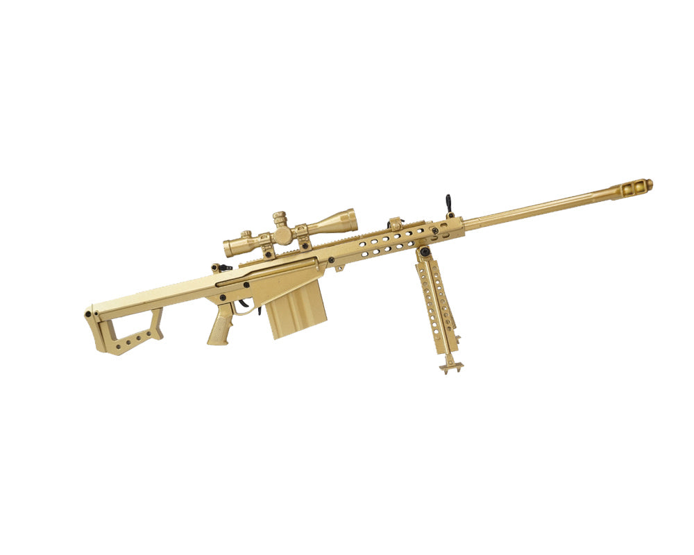 Collectible Miniature .50cal BARRETT M82A1 [Black] Toy Replica – 13" with Adjustable Scope