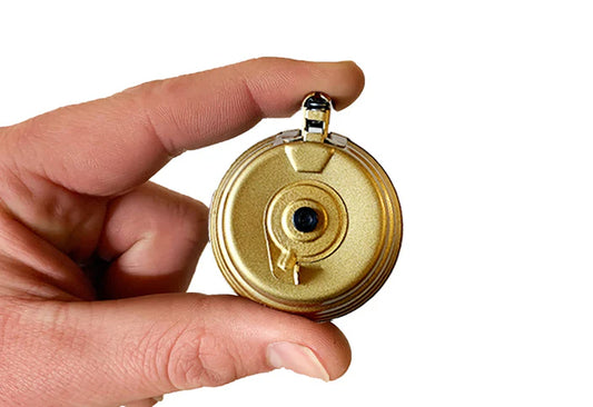 Miniature AK drum magazine for GoatGuns AK models in flat gold