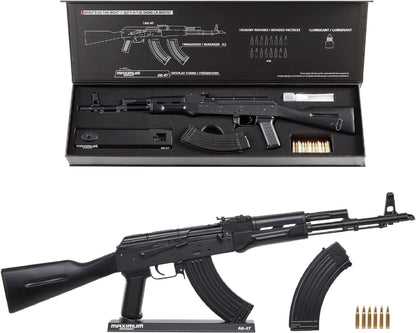 Packaging view of Maximum Armory AK47 miniature – collectible display box