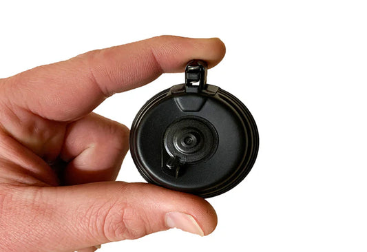 Miniature AK drum magazine for GoatGuns AK models in flat black