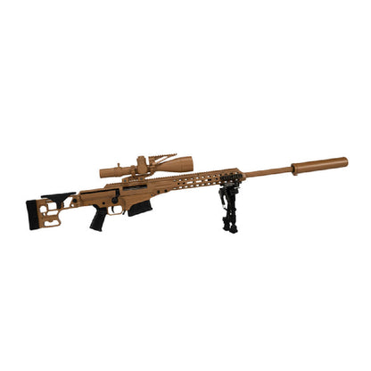 Miniature MK22 Barrett sniper rifle in dark tan finish