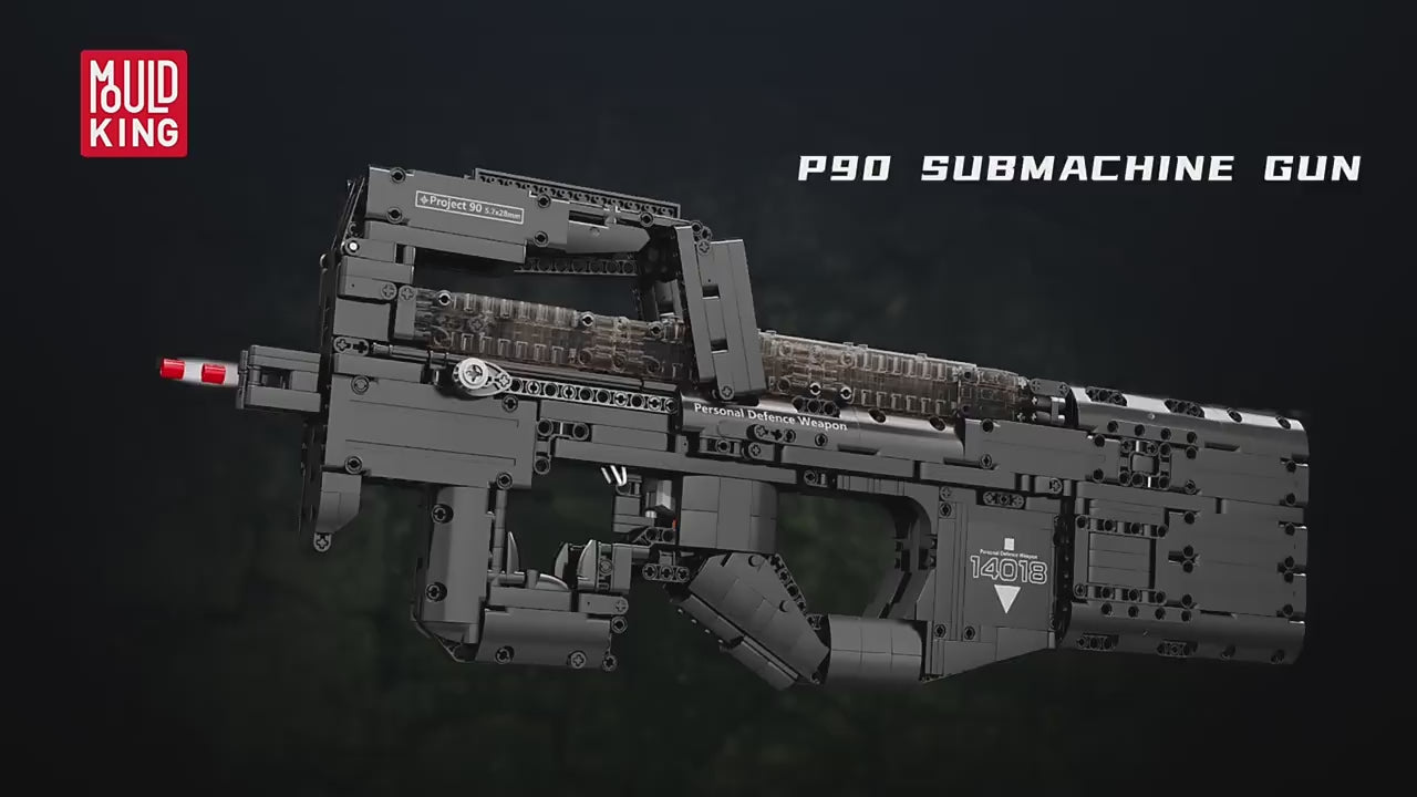 P90 Submachine Gun Toy - 1589 Pcs | Massimo Precision